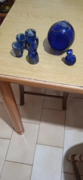 Set 5 Bicchierini da Liquore Blu