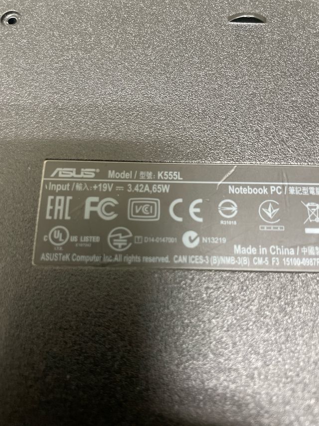 Portátil Asus K555L Intel Core i3