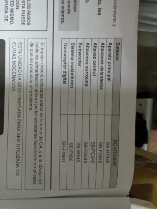 Panasonic SC-HT545W Home Theater System