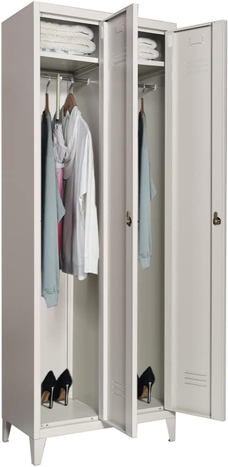 Armadio da Spogliatoio in Metallo con Chiusura a C