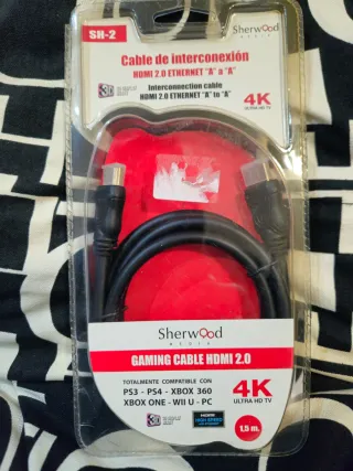 Cable HDMI Sherwood Gaming 2.0 4K 1.5m