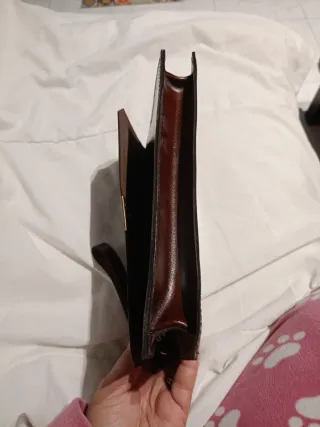 Cartera de piel marrón para caballero