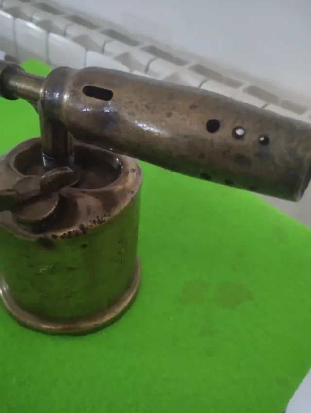 Soplete Soldar Latón Francés Vintage