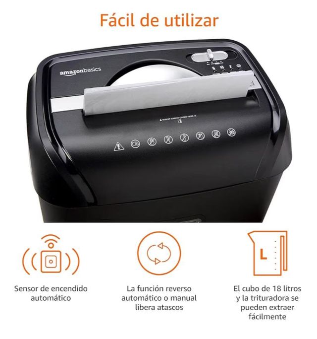 Trituradora de papel y tarjetas (PRECINTADA)