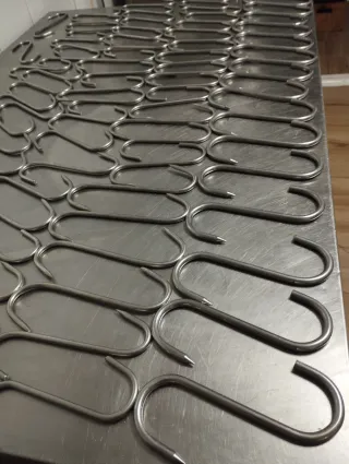 80 Ganchos Acero Inoxidable Robustos