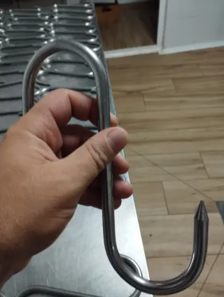 80 Ganchos Acero Inoxidable Robustos