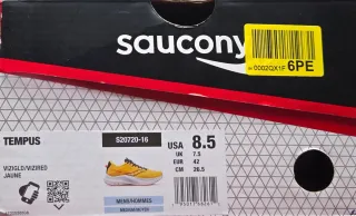 Saucony Tempus Talla 42 Naranja/Amarillo