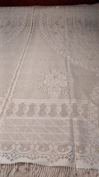 Cortinas de encaje vintage con diseño