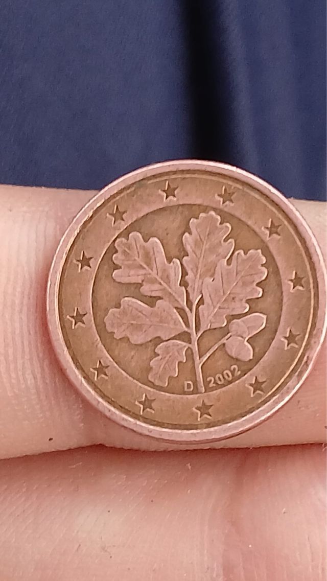 Moneda 1 céntimo Alemania 2002