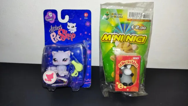 Statuette gatto e asino