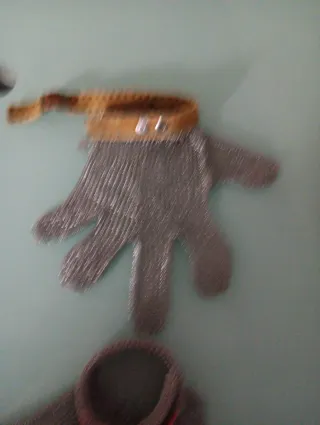 2 Guantes Malla Inoxidable