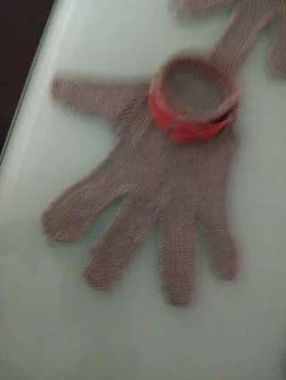 2 Guantes Malla Inoxidable