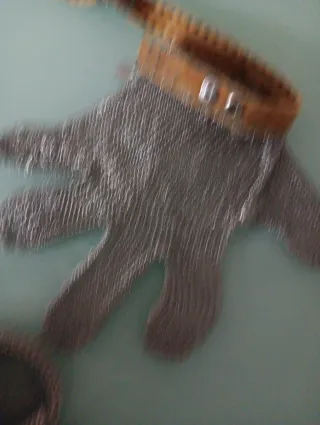 2 Guantes Malla Inoxidable