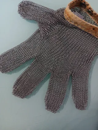 2 Guantes Malla Inoxidable