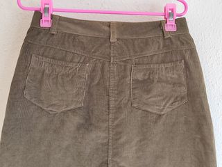 Falda pana marrón Baume vintage Talla L