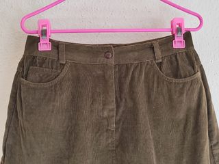 Falda pana marrón Baume vintage Talla L