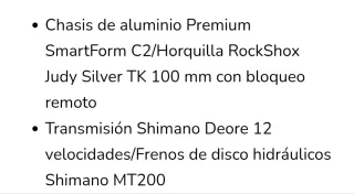 Bicicleta Cannondale Talla XL