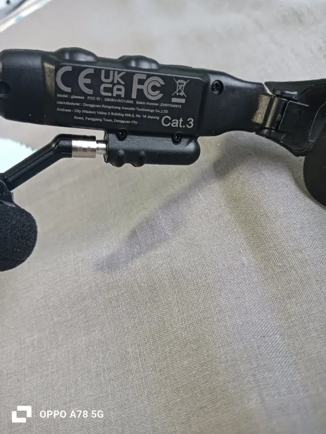 Gafas Inteligentes Negras con auriculares integrad