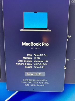 MacBook Pro 14 M1 Pro 16/512