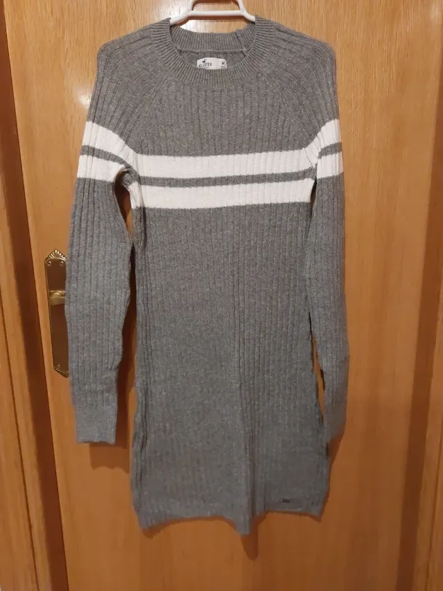 Vestido Hollister Gris Talla M