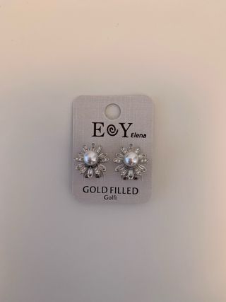 Pendientes EOY Elena Flor Perla Plata