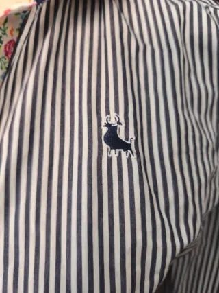 Camisa rayas azul y blanco