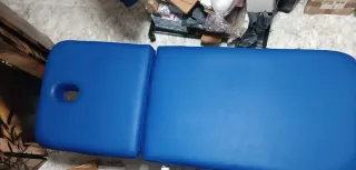Camilla de masaje automática azul