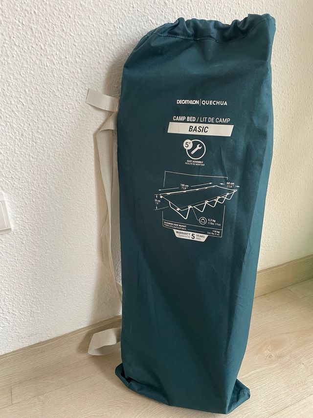 Cama Camping Desmontable Quechua 185x60cm