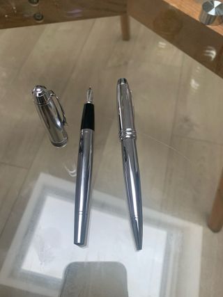 Set Bolígrafo + pluma Cross Bailey Cromo Puro