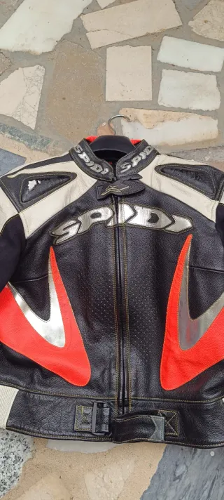 Traje moto cuero Spidi mujer