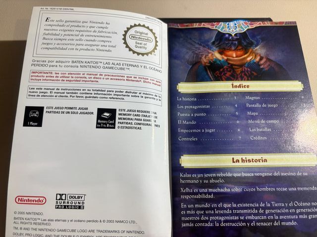 Baten Kaitos GameCube PAL ESP Completo