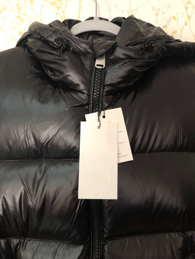 Chaqueta Zara Puffer Negra