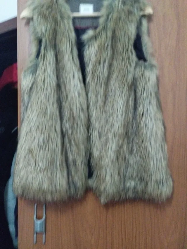 Chaleco de pelo sintético