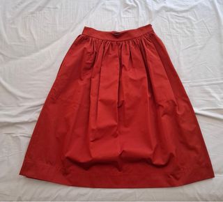 Falda teja cintura alta