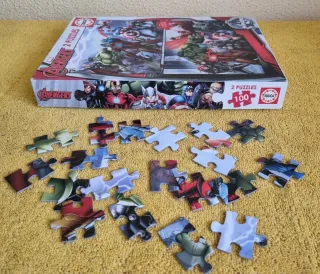 2 Puzzles de Los Vengadores de 100 piezas
