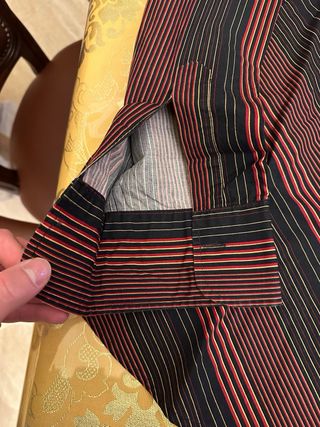 Camicia SOTTOTONO XXL righe nere rosse