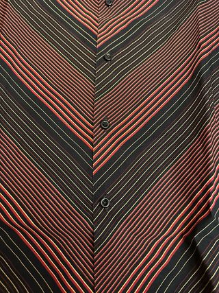 Camicia SOTTOTONO XXL righe nere rosse