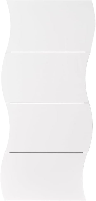 Scarpiera Ondulata in Legno con Finitura Lucida Bi