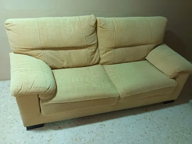 Sofá de 3 plazas beige