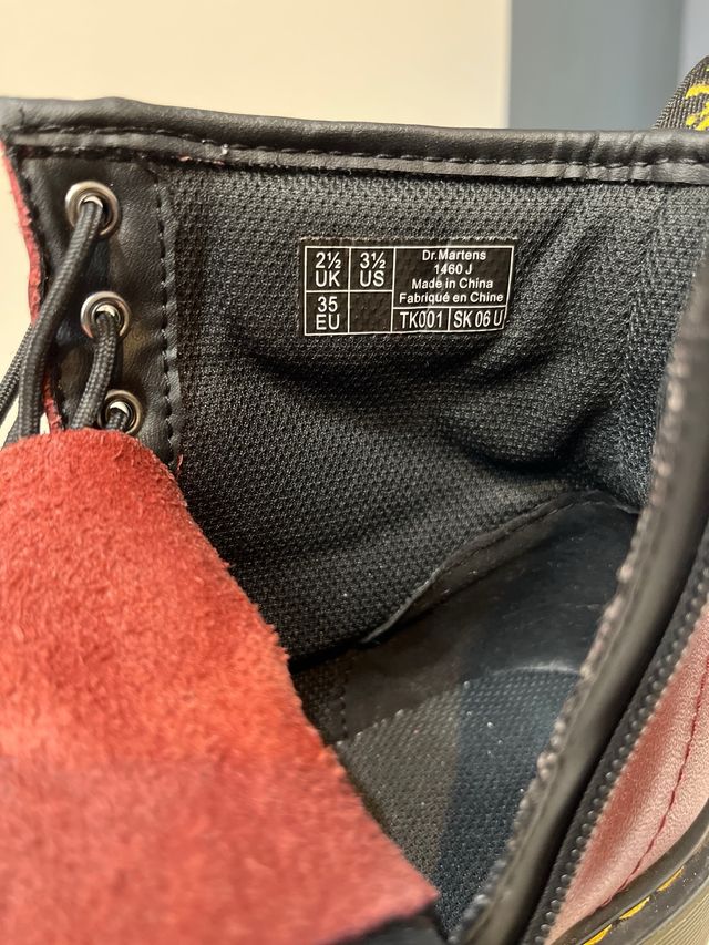 Botas Dr. Martens Rojo Cereza