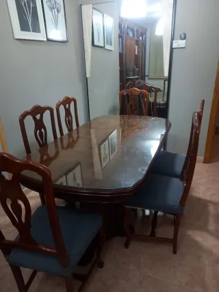 Mueble bar antiguo madera y cristal