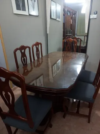 Mueble bar antiguo madera y cristal