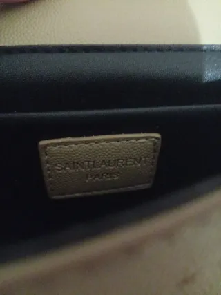 Borsetta Yves Saint Laurent Beige Oro