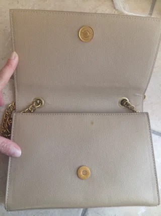 Borsetta Yves Saint Laurent Beige Oro