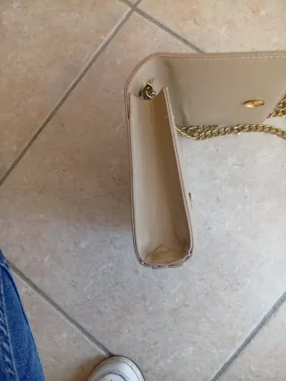 Borsetta Yves Saint Laurent Beige Oro