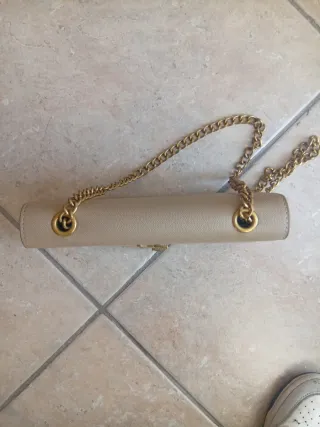 Borsetta Yves Saint Laurent Beige Oro