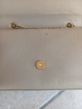 Borsetta Yves Saint Laurent Beige Oro
