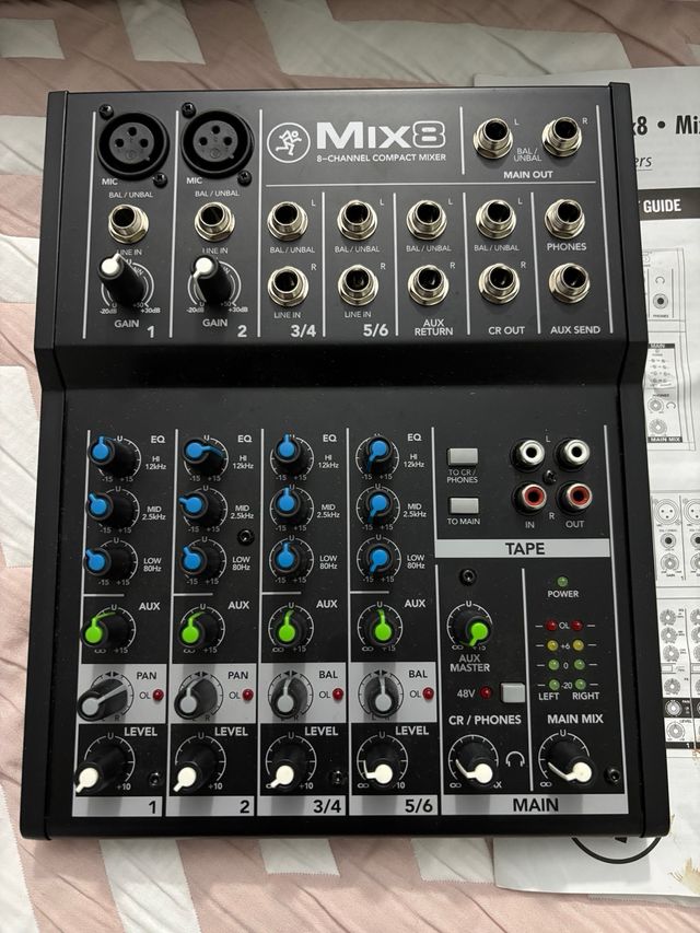 Mackie Mix8 Mezclador Compacto 8 Canales