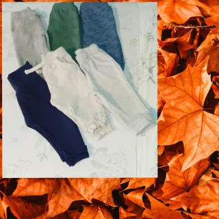 Set 6 pantaloni bimbo 12 mesi cotone
