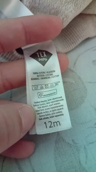 Set 6 pantaloni bimbo 12 mesi cotone